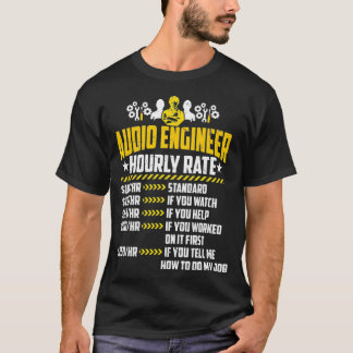 Audio Engineer Uurly Rate houdt van Live Sound Mix T-shirt