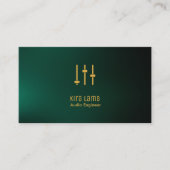 Audio Engineer Visitekaartje (Voorkant)