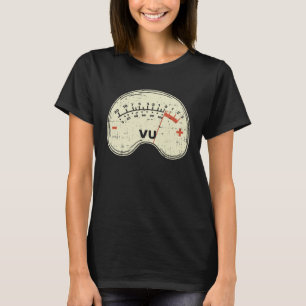 Audio Engineer Vu-meter voor audio technicus gelui T-shirt