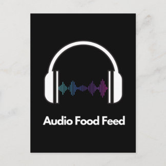 Audio Food Feed Briefkaart