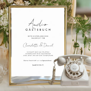 Audio Gästebuch Telefon Gästebuch Poster