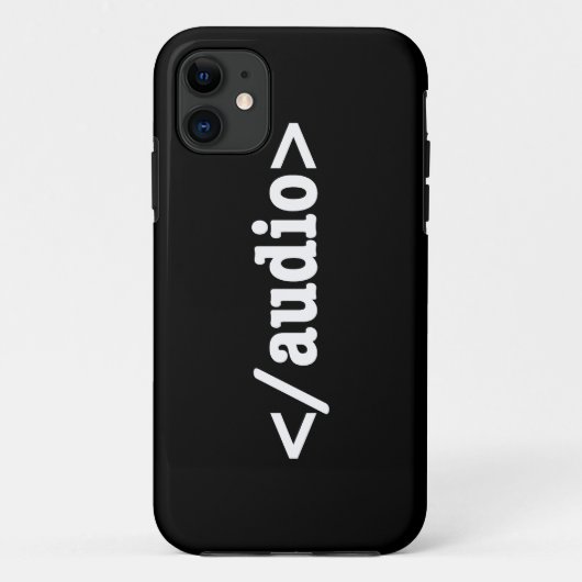 Audio HTML5 Code beëindigen Case-Mate iPhone Case (Achterkant)