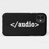 Audio HTML5 Code beëindigen Case-Mate iPhone Case (Achterkant (horizontaal))