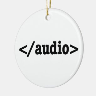 Audio HTML5 Code beëindigen Keramisch Ornament