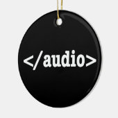 Audio HTML5 Code beëindigen Keramisch Ornament (Links)