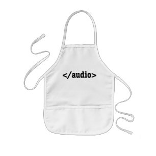 Audio HTML5 Code beëindigen Kinder Schort