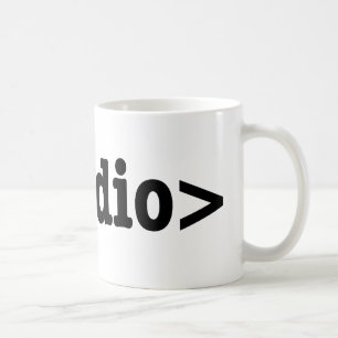 Audio HTML5 Code beëindigen Koffiemok