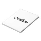 Audio HTML5 Code beëindigen Notitieblok (Gedraaid)