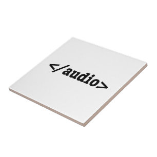 Audio HTML5 Code beëindigen Tegeltje