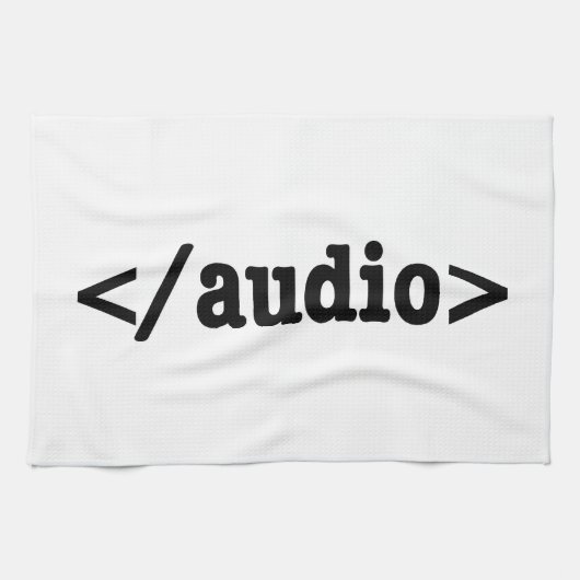 Audio HTML5 Code beëindigen Theedoek (Horizontaal)