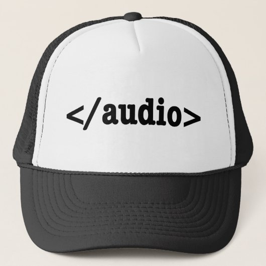 Audio HTML5 Code beëindigen Trucker Pet (Voorkant)