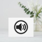 Audio-luidspreker Briefkaart (Staand voorkant)