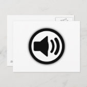 Audio-luidspreker Briefkaart (Voorkant / Achterkant)