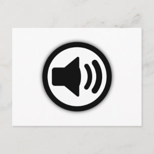 Audio-luidspreker Briefkaart