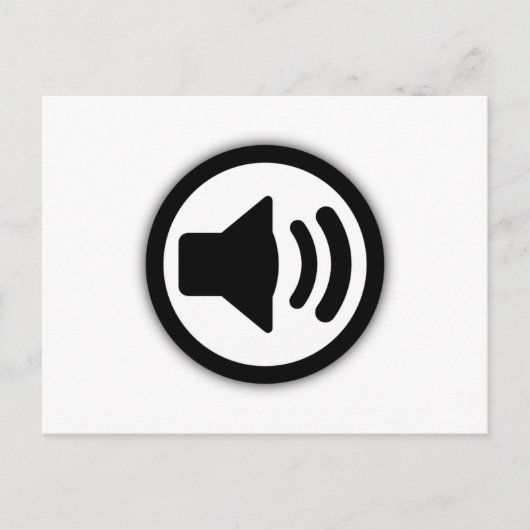 Audio-luidspreker Briefkaart (Voorkant)