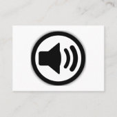 Audio-luidspreker Visitekaartje (Voorkant)
