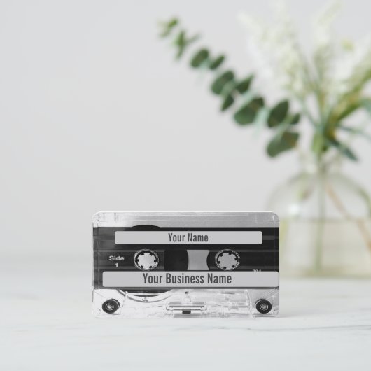 Audio Music Cassettebandje Visitekaartje (Staand voorkant)