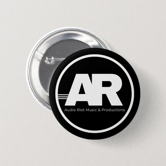 Audio Riot Logo Circle Pin Ronde Button 5,7 Cm (Voorkant /achterkant)
