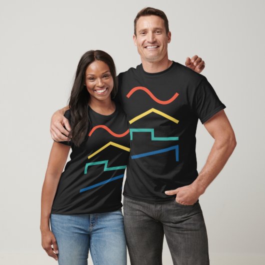 Audio sinusgolven - Oscillator Waveforms Synth Pla T-shirt (Unisex)