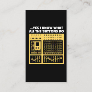 Audio Sound Engineer - Music DJ Platenspeler Visitekaartje