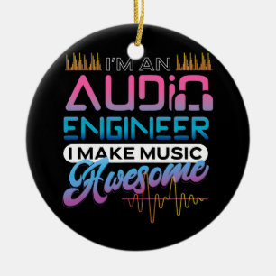 Audio-technicus Sound Engineer Audio-technicus Keramisch Ornament