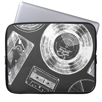 Audio-video dragers: divers naadloos patroon. laptop sleeve