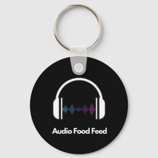 Audio Voedsel Feed Sleutelhanger