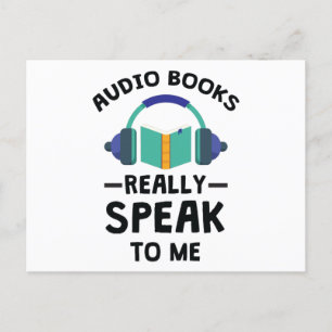 Audiobooks spreken me echt aan Audiobook Lover Briefkaart