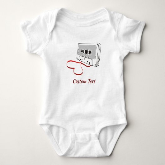 Audiocassette baby bodysuit (Voorkant)