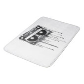 audiocassette badmat (Gekanteld)