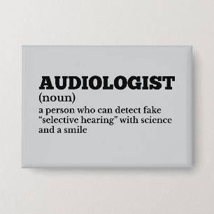Audiologendefinitie Humor Gezondheidszorg Button