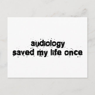 Audiologie heeft mijn leven één keer gered briefkaart