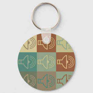 Audiologische Pop Art Sleutelhanger