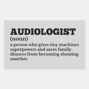 Audioloog betekent grappige Sticker