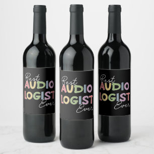Audioloog Doctor in de Audiologie Afstuderen Gifts Wijn Etiket