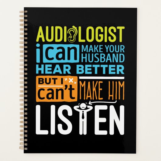Audioloog Funny Audiology hoort beter Planner (Voorkant)