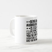 Audioloog zijn is makkelijk, het is net alsof je m koffiemok (Voorkant links)