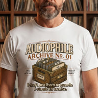 Audiophile Archief No. 01 Vinyl T-shirt
