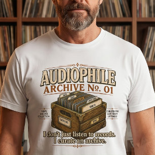 Audiophile Archief No. 01 Vinyl T-shirt