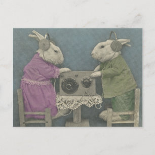 Audiophile Bunnies Briefkaart