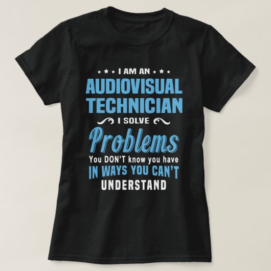 Audiovisuele technicus t-shirt (Design voorkant)