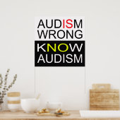 Audism is verkeerd poster (Keuken)