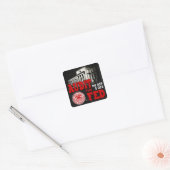 Audit van de Fed-Sticker Vierkante Sticker (Envelop)