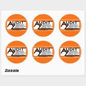 AuditAZ 3" Sticker Round (Feuille)