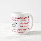 Auditing scheldwoorden Mok | Grappig Auditor Gift  (Voorkant rechts)