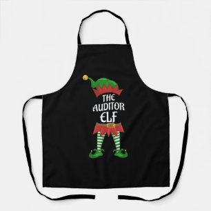 Auditor Elf Family Matching Group Kerstparty Schort