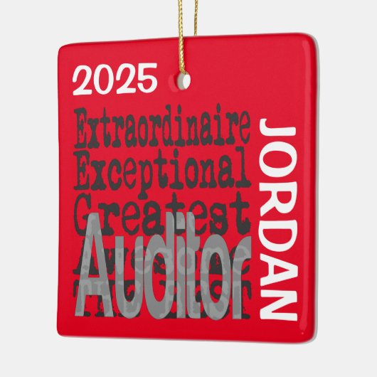 Auditor Extraordinaire CUSTOM Keramisch Ornament (Links)