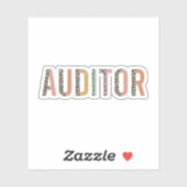 Auditor, Gift voor Auditor Sticker (Vel)