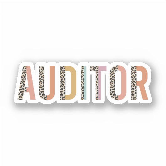 Auditor, Gift voor Auditor Sticker (Voorkant)