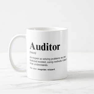 Auditor Grappige Werk Definitie Koffiemok
